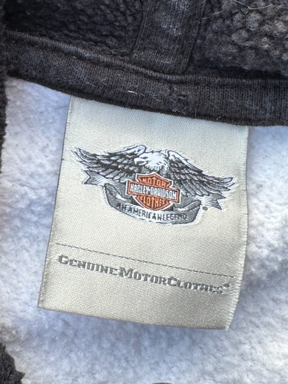 2010s harley davidson zip up hoodie embroidered - Picture 3 of 5